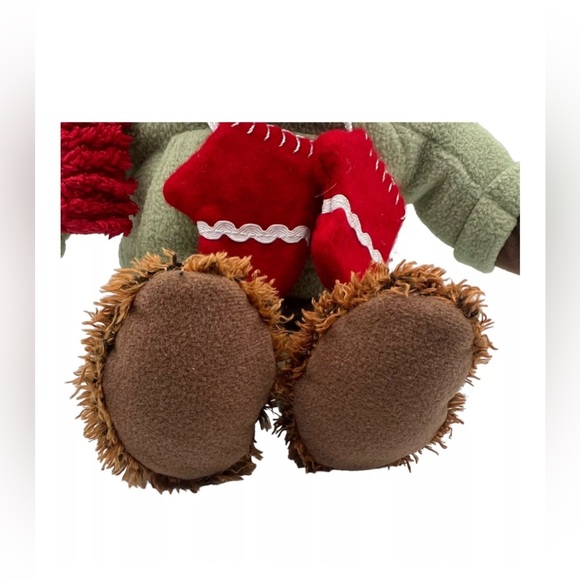 Hallmark teddy bear mittens blush bear 12’’ inch Christmas holiday .pre owned - Picture 15 of 16